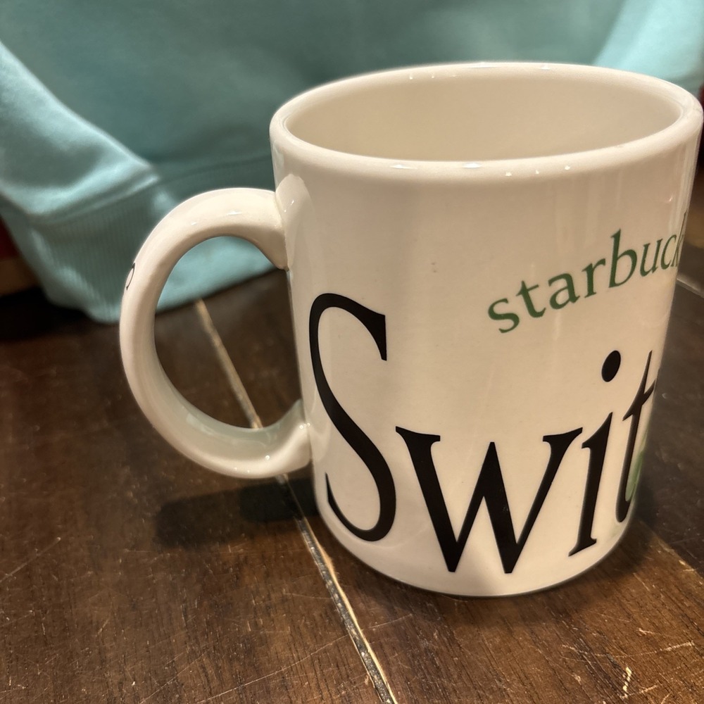 16 oz Coffee Cup Tea Mug: STARBUCKS 2002 SWITZERLAND; City Mug Collectors Series